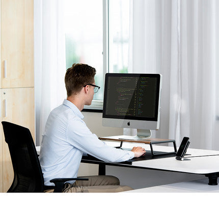 Computer monitor increased desk